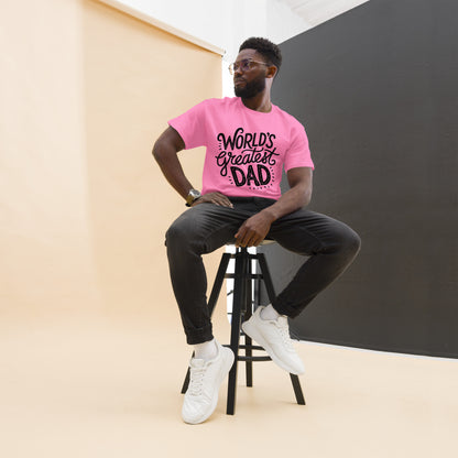 World’s Greatest Dad T-Shirt – Unisex black and white graphic tee with bold typography, perfect Father’s Day gift by Hipyfi Clothes & Design. azalea-front-2