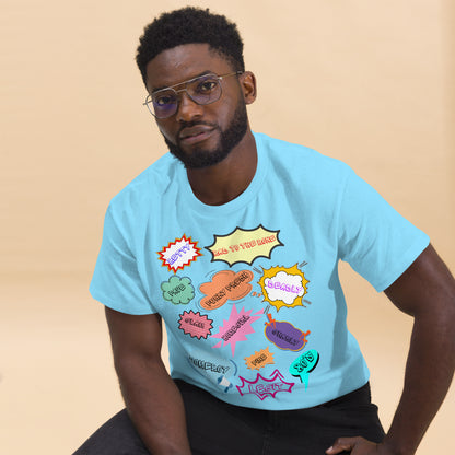 80s Comic Style Unisex T-Shirt with Retro Pop Art Graphic – Hipyfi Clothes & Design. sky-front-2
