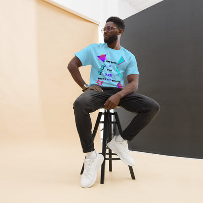 Hipyfi Retro 80s 'Born in the 80s' Unisex Tee – Vintage Graphic T-Shirt with Bold Pop Culture Design. sky-front
