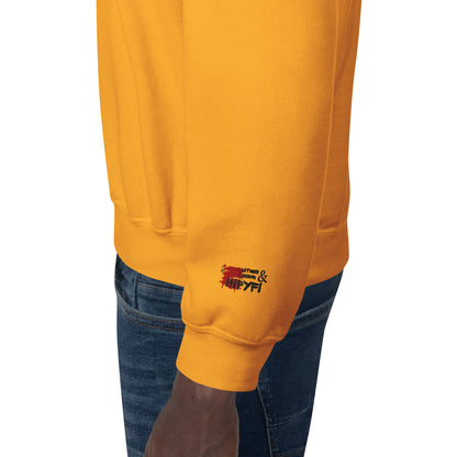 Unisex retro 80s pop culture crewneck sweatshirt with colorful graphic icons – Hipyfi Clothes & Design. gold-left