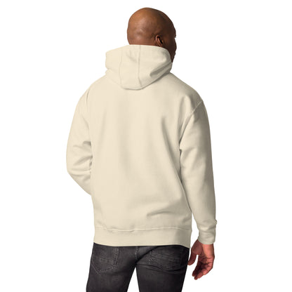 Unisex graffiti hoodie with 3D dripping text – ALL WE NEED IS MONEY design by Hipyfi Clothes & Design. bone-back