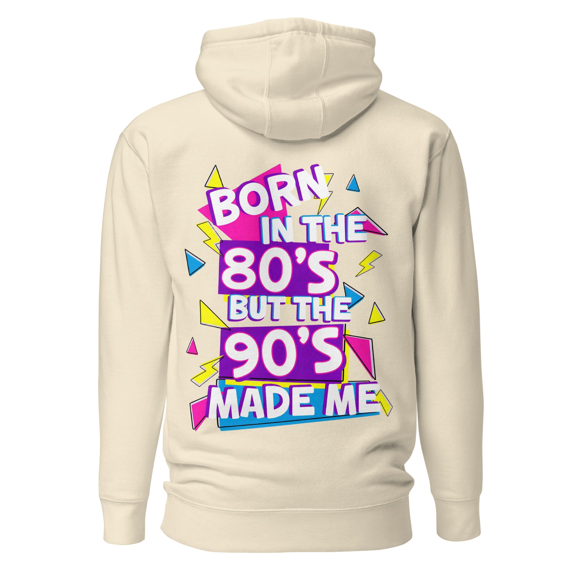 Unisex retro hoodie with bold 80s and 90s neon graphic design – Hipyfi streetwear. bone-back-2