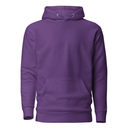 Retro graphic unisex hoodie with 70s 80s 90s boombox design by Hipyfi – vintage streetwear style. purple-front