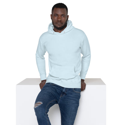 Unisex premium cat hoodie with cartoon black-and-white cat and “Life is Better With Cats” quote – Hipyfi Clothes & Design. sky-blue-front