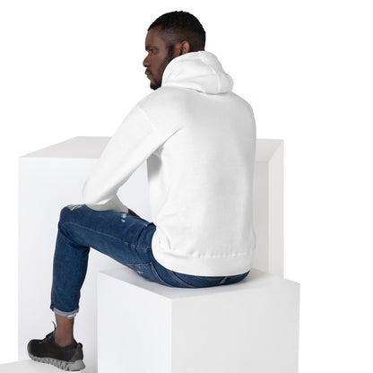 Blue Skull Splash Unisex Streetwear Hoodie by Hipyfi – Digital Art and Graffiti Style. white-back