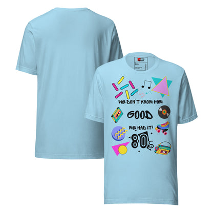 Unisex 80s retro graphic t-shirt with vintage pop culture design by Hipyfi Clothes & Design.